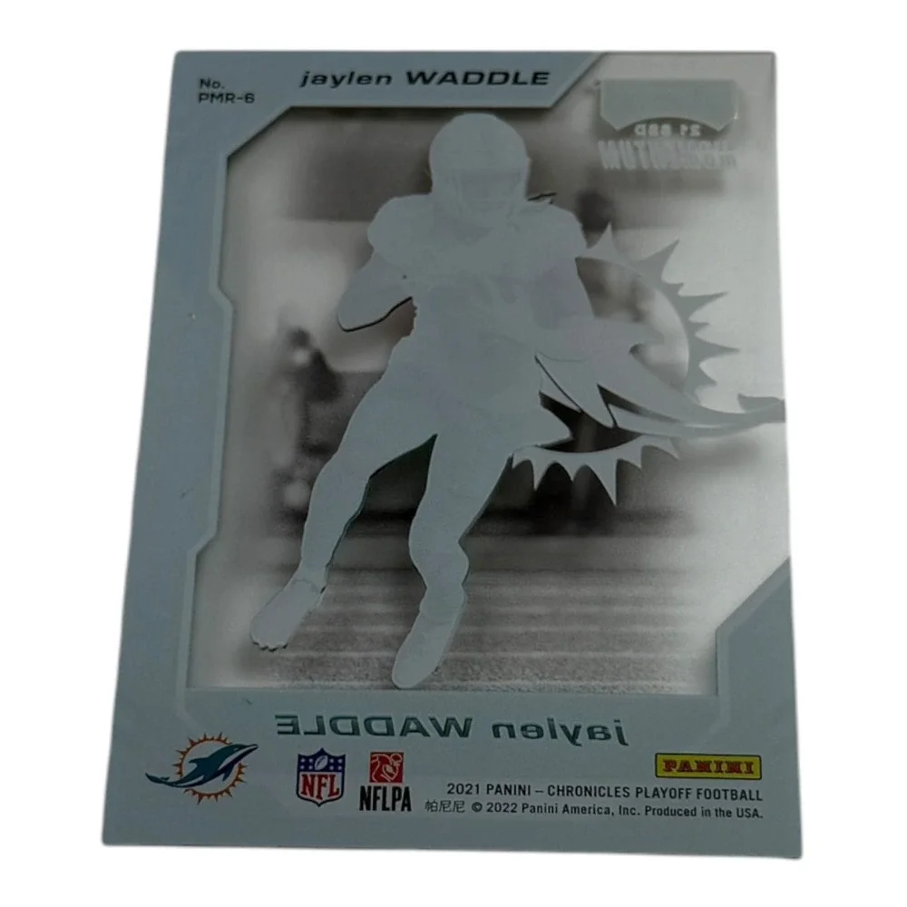 2021 Panini Chronicles Playoff Momentum Jaylen Waddle Rookie Card PMR-6 Dolphins